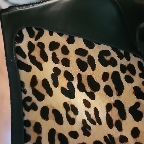 Adrienne Vittadini Leopard Print Heeled Booties - Picture 13 of 15